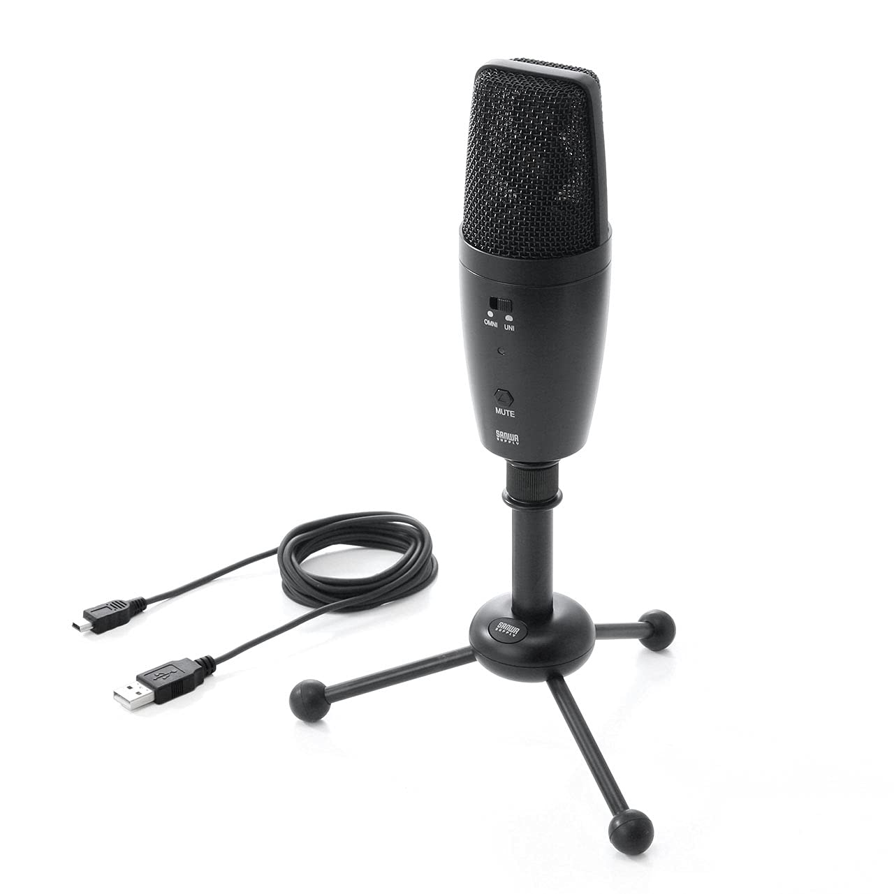 Amazon.co.jp: サンワダイレクト WEB会議マイク 高集音 USB接続 全指向