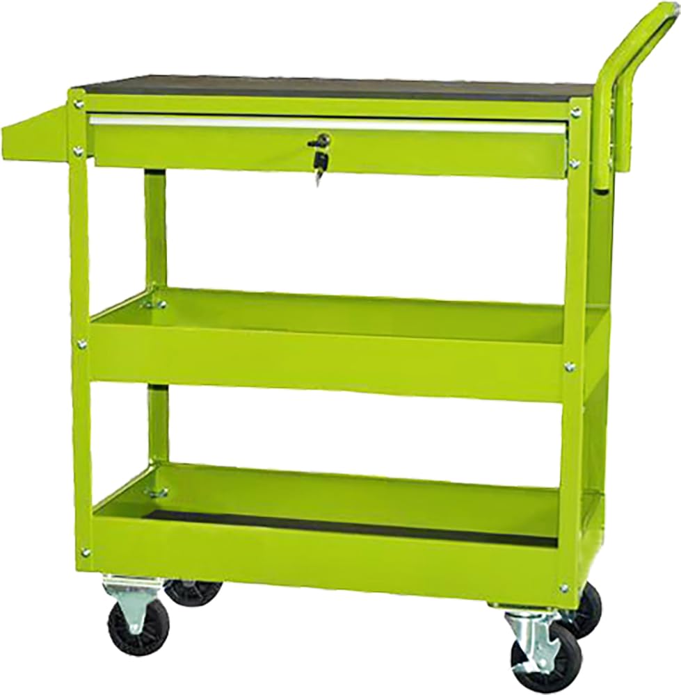 Amazon | KIKAIYA ツールカートDX ライトグリーン 引出し付 スプレー缶