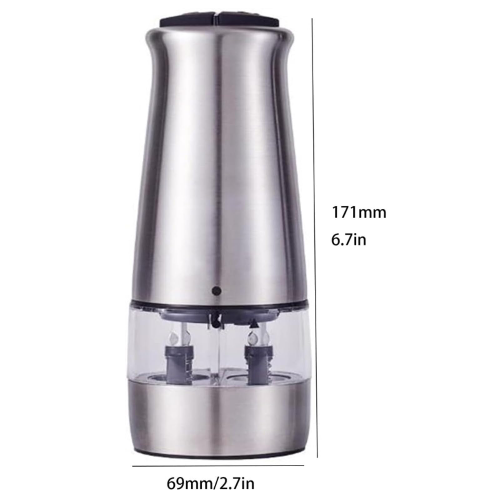 Amazon | ペッパーミル スパイスミル 電動ソルトアンドペッパー