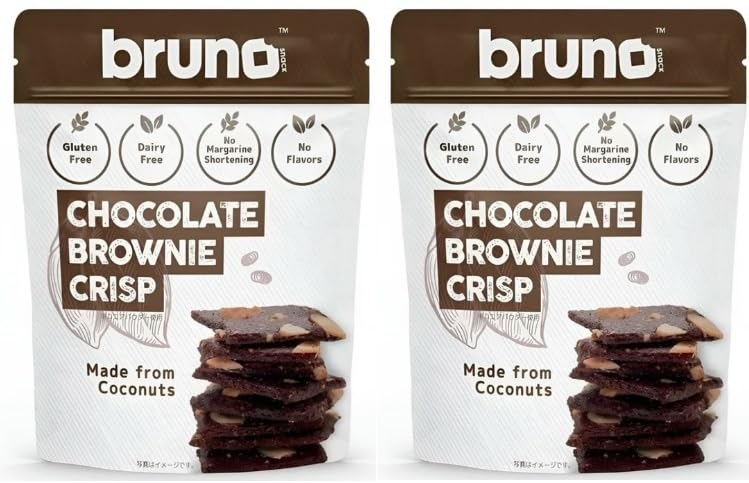 Amazon.co.jp: ブルーノ スナック チョコレートブラウニークリスプ 60g