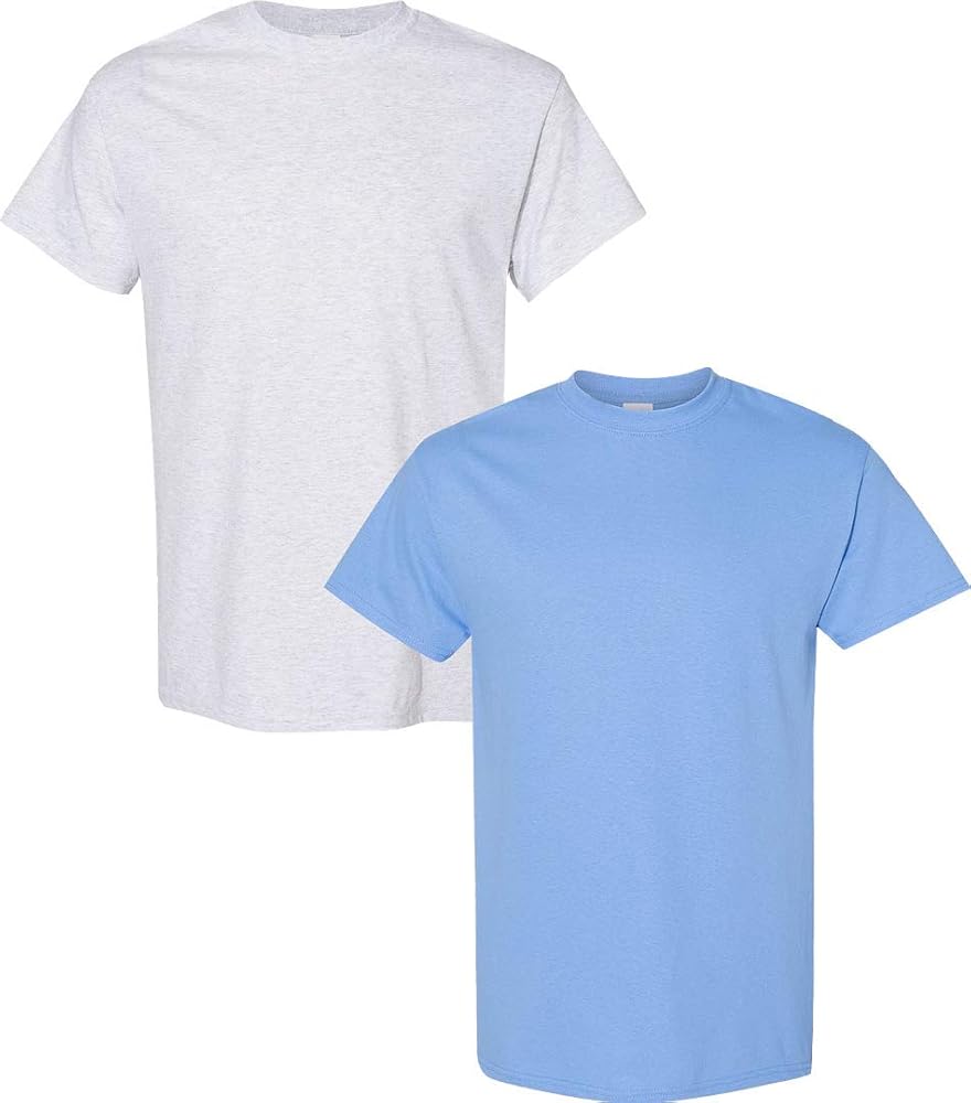 Gildan Men's Heavy Taped Neck Comfort Jersey T-Shirt, 2-Pack XL