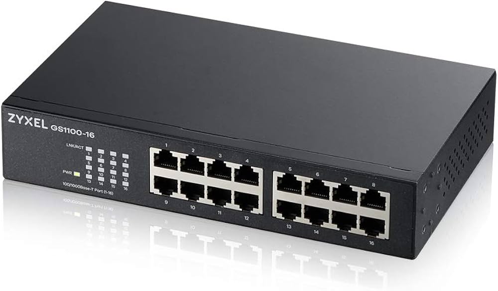 Amazon.com: Zyxel 16-Port Gigabit Switch | Unmanaged | Fanless