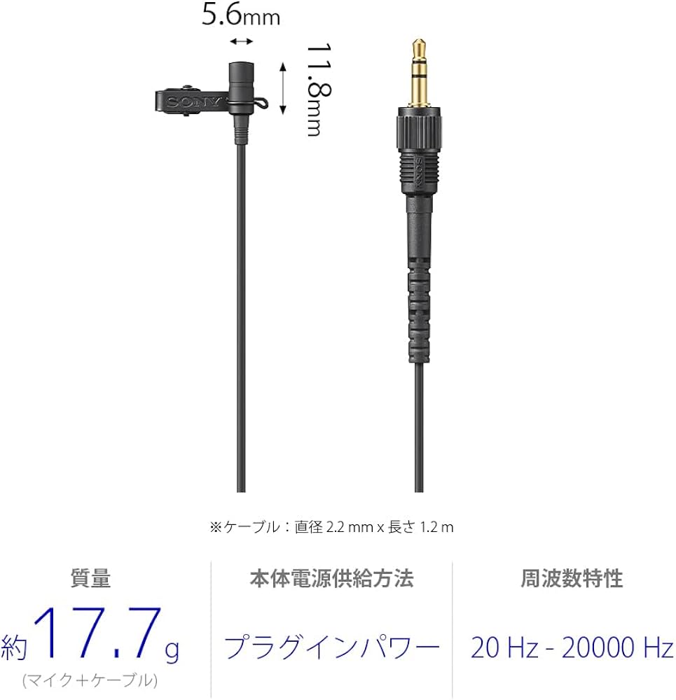 Amazon | SONY(ソニー) カメラ用マイク ラベリアマイクロホン ECM-L1