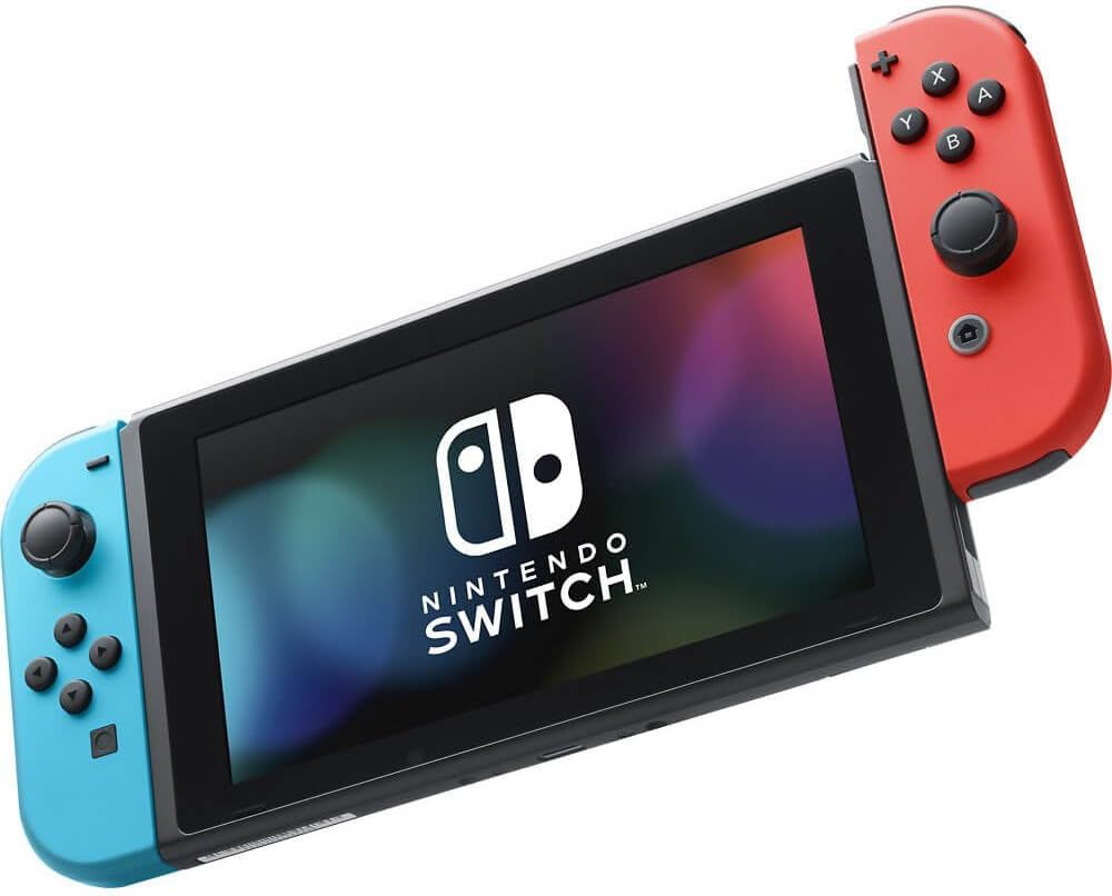 Amazon.com: Nintendo Switch with Neon Blue and Red Joy-Con