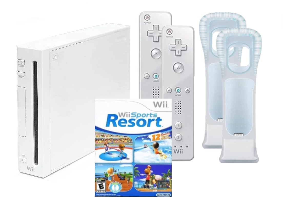 Amazon.com: Wii Console System with Wii Sports Resort Game, Wii
