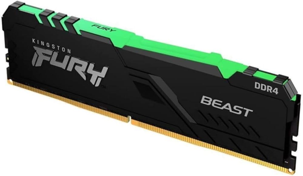 Kingston FURY Beast RGB 8GB 3600MT/s DDR4 CL17 Desktop Memory