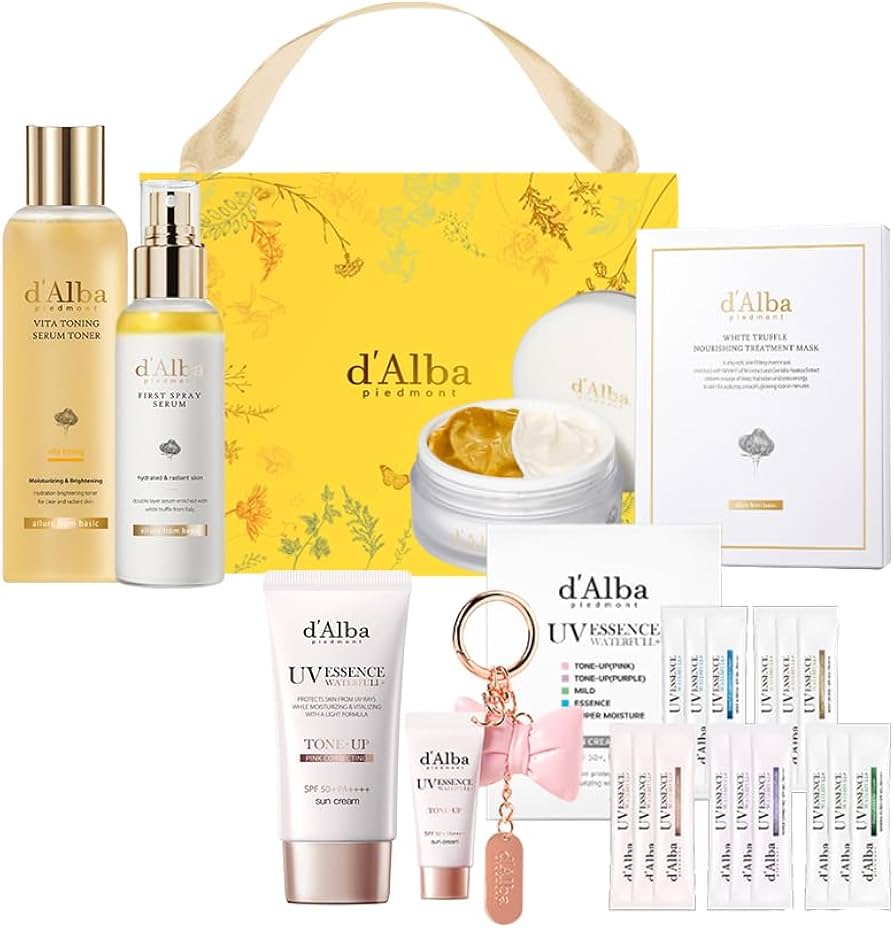 Amazon.co.jp: [d'Alba公式] PINKトーンアップ下地 +スキンケアセット