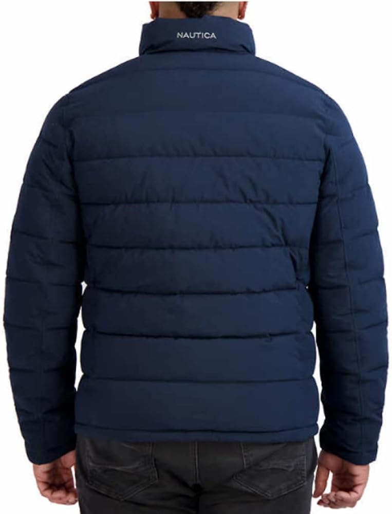 Nautica Mens quilted Puffer jacket Xlarge blue : Amazon.co.uk: Fashion