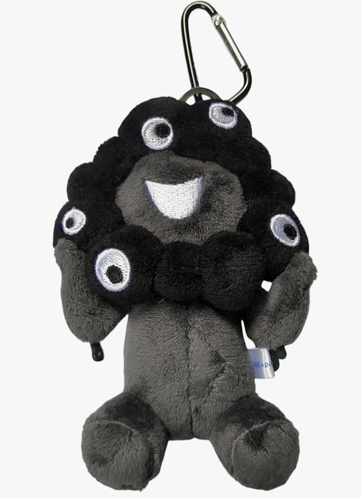 Amazon.co.jp: カラビナ マスコット ブラックミャクミャク ぬいぐるみ