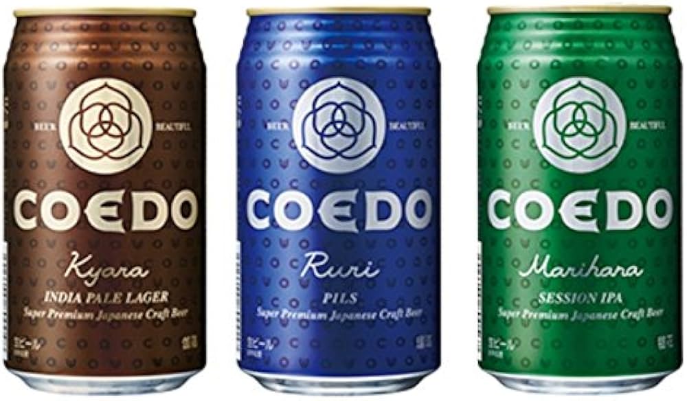 Amazon.co.jp: COEDO コエドビール 瑠璃 (ruri)、伽羅 (kyara)、毬花