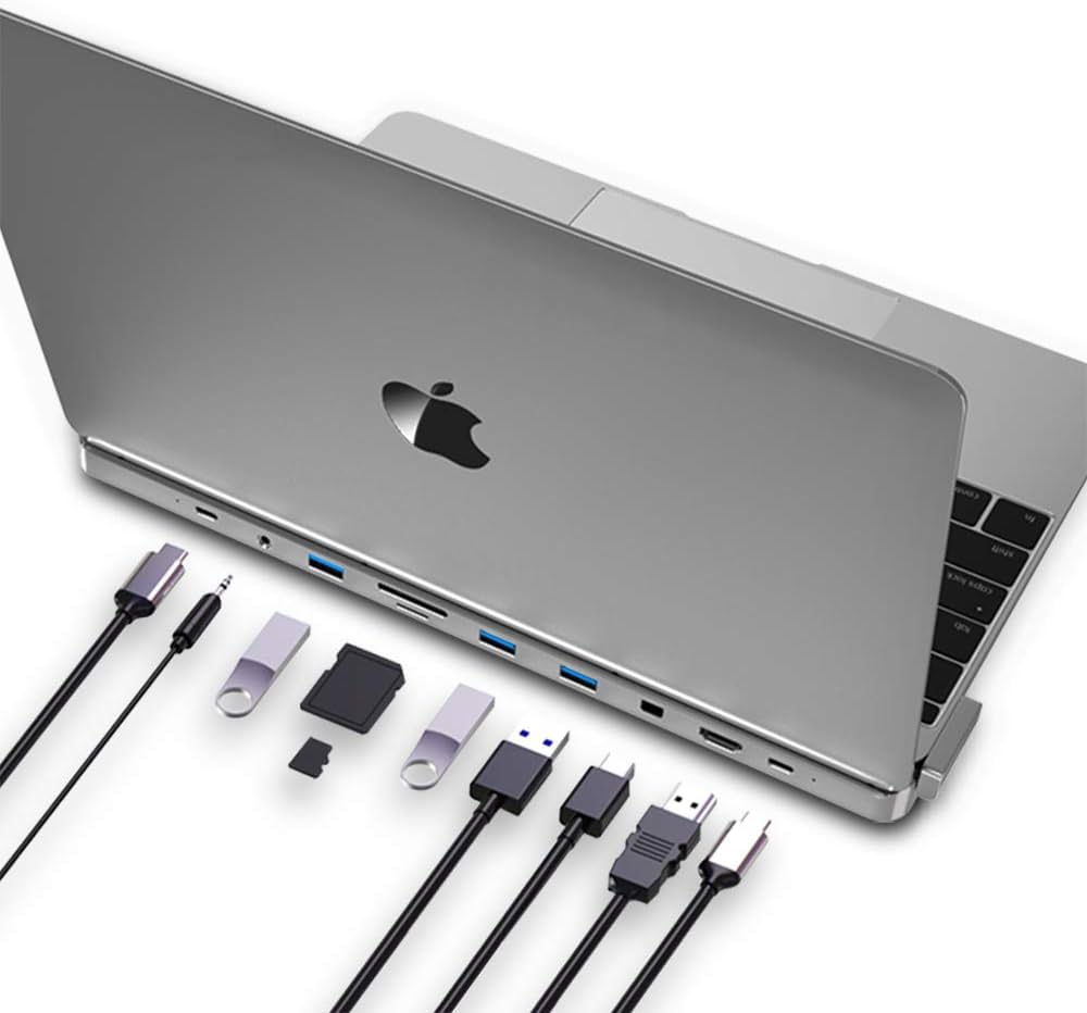 Amazon | MacBookドッキングステーション USB C ハブ Type Cアダプター