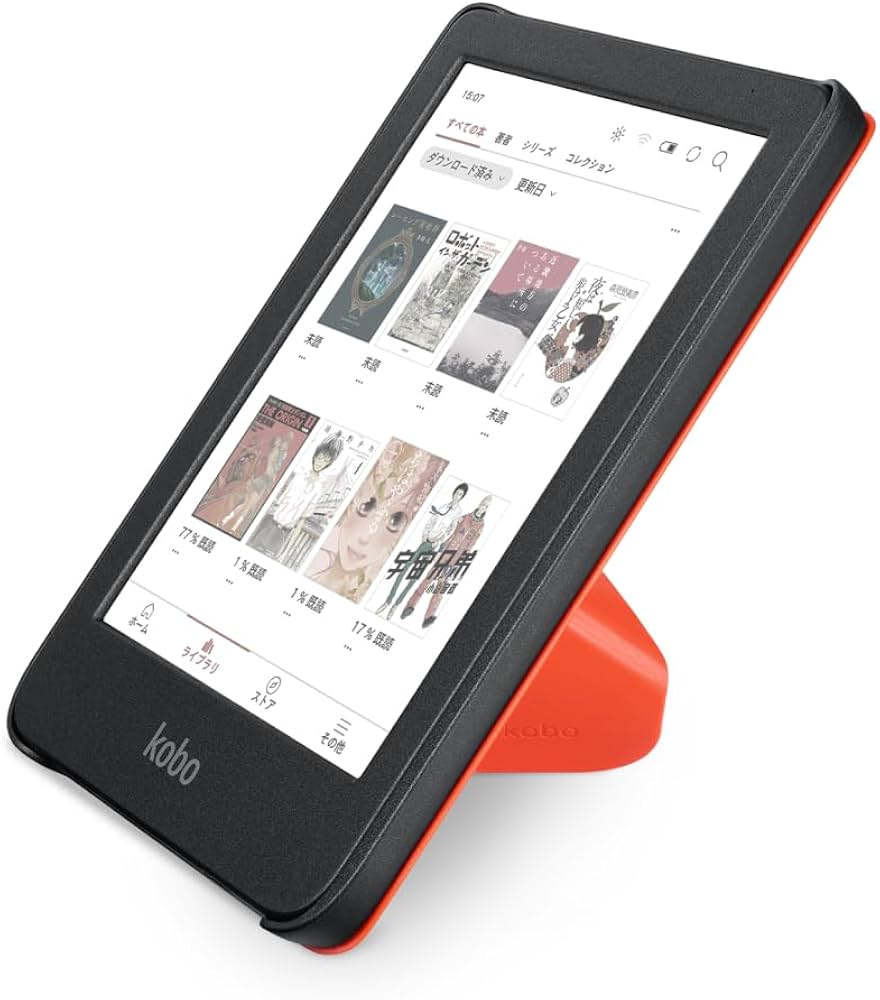 Amazon.co.jp: Kobo Clara Colour スリープカバー（カイエンレッド