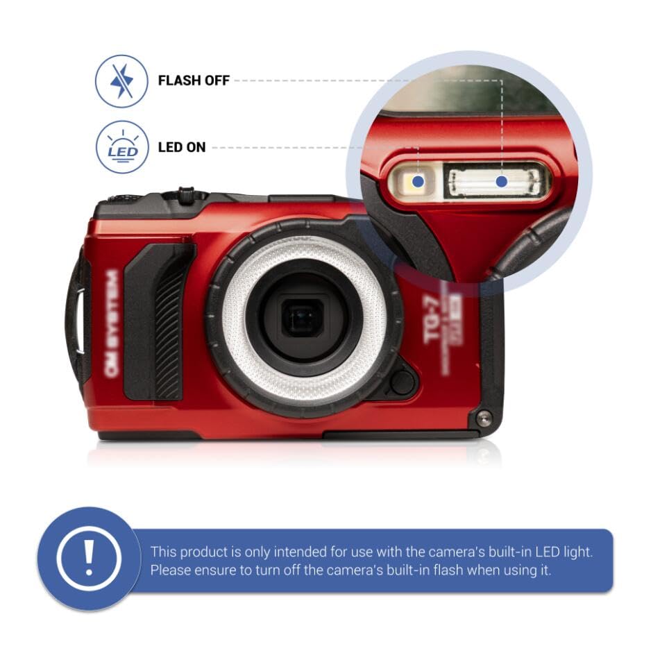 Amazon | JJC LEDライトガイドリング Olympus Tough TG-7 TG7 TG-6 TG6