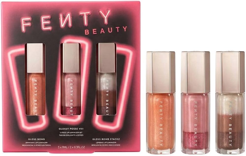 Amazon.com : FENTY BEAUTY Glossy Posse VIII 3-Piece Lip Luminizer