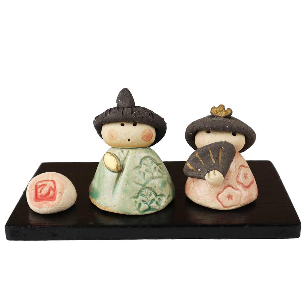 Amazon.co.jp: 雛人形 コンパクト 陶器 小さい 可愛い ひな人形 人形師