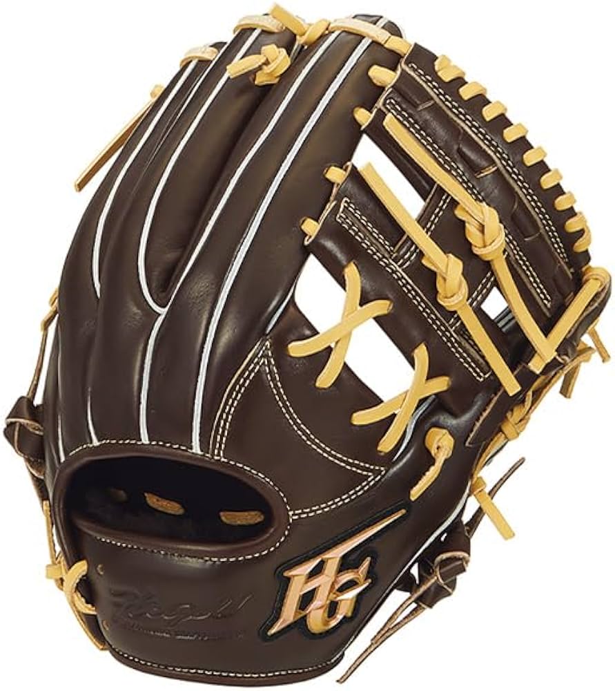 Amazon | 野球 ハイゴールド 軟式グローブ グラブ 己極 SRダーク