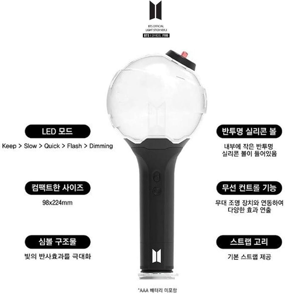 Bangtan Boys (BTS) Army Bomb Ver.3 Bluetooth Official Version