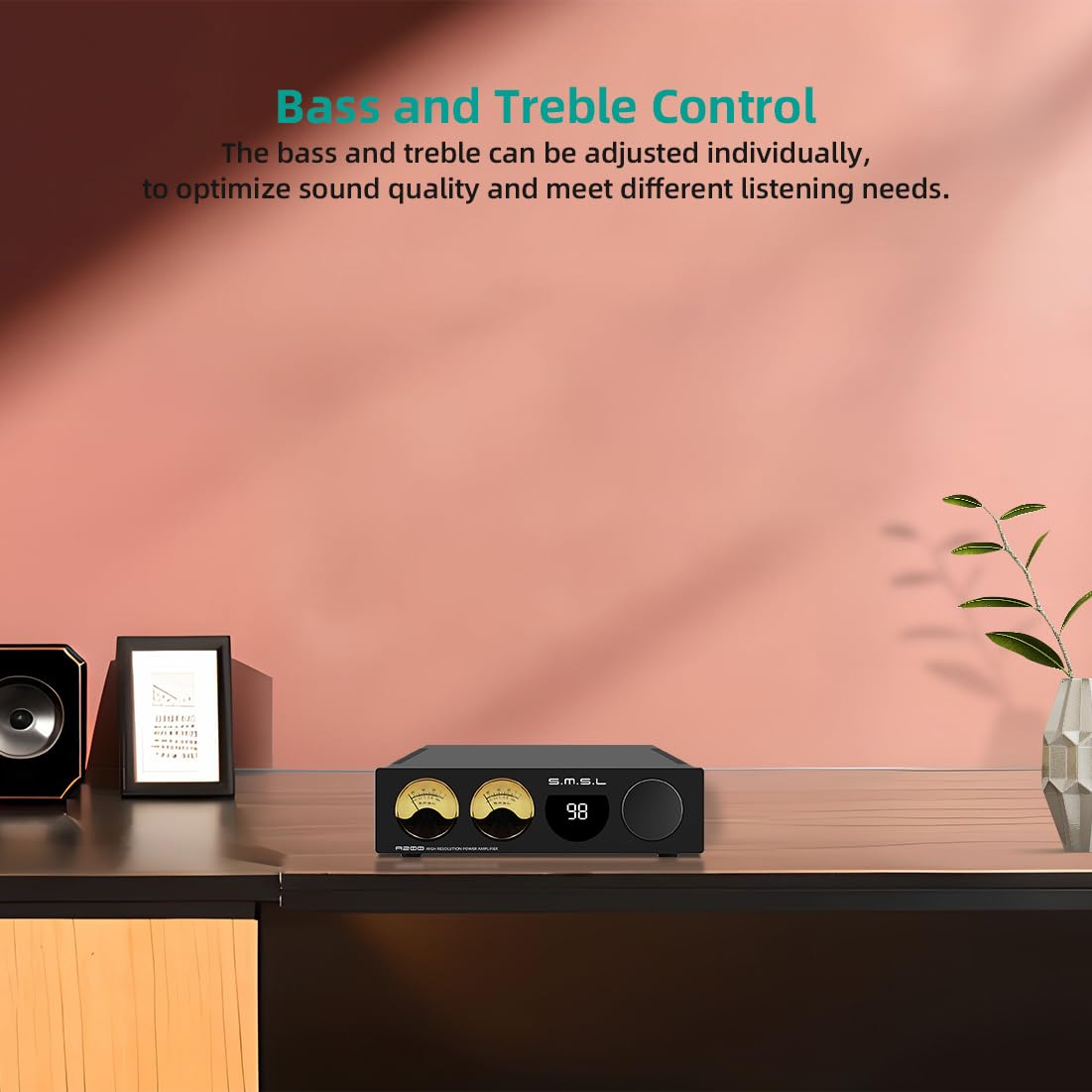 Amazon.co.jp: SMSL A200 パワーアンプ、100W サブウーファー アンプ