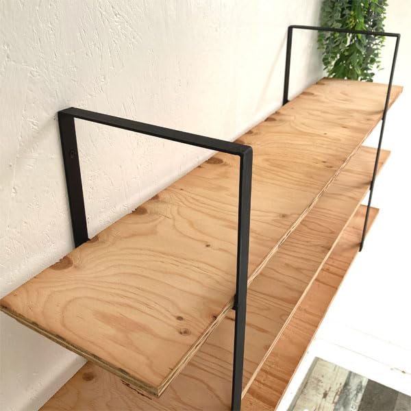 Amazon | 【2個セット】アイアン フレームブラケット 棚受け ラック