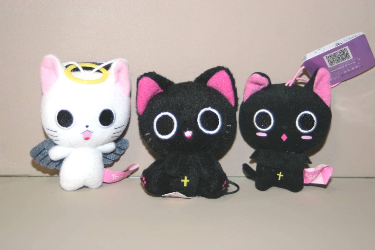 Amazon.co.jp: にゃんぱいあ にゃ天使 ゴム紐付き, 紐付き マスコット