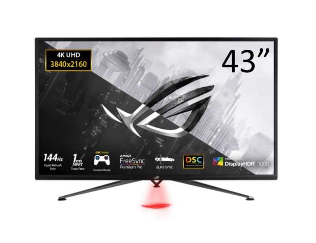 Amazon | ASUS ROG STRIX XG43UQ + 43インチ+ 4Kディスプレイ+ GSYNC +