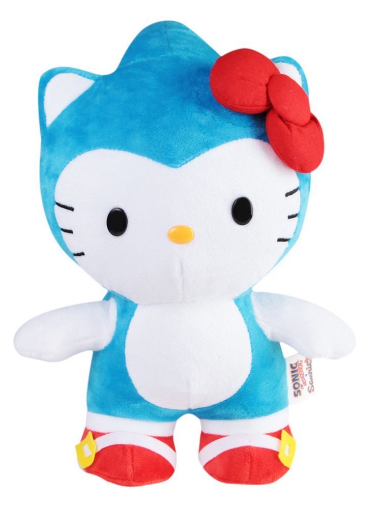 Amazon.co.jp: Sonic x Sanrio 25cm Plush: Blue Sonic x Hello Kitty