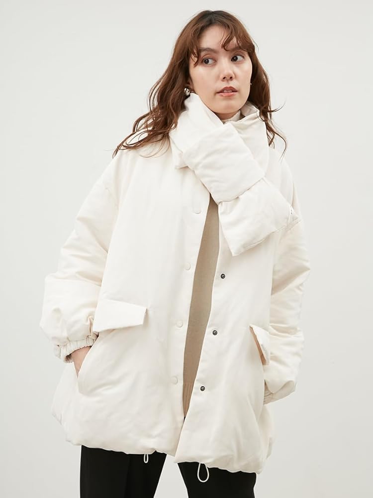 Amazon.co.jp: [ミラオーウェン] ステンカラーフレンチダウンAライン