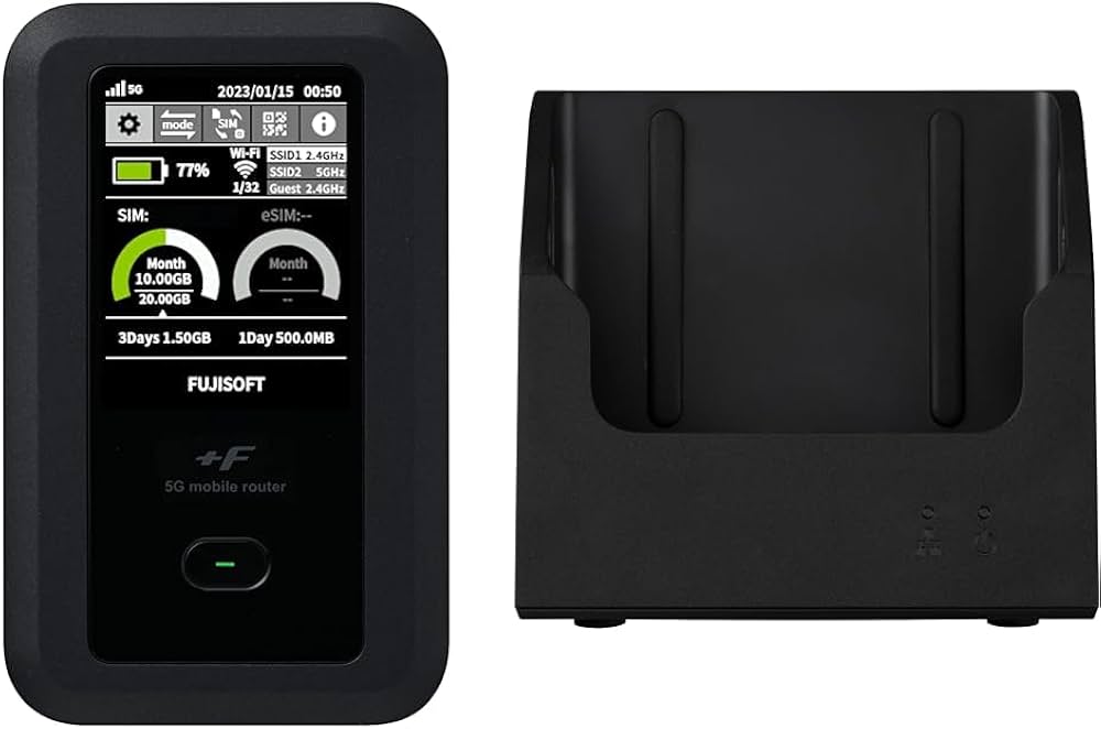 Amazon | 【セット買い】富士ソフト(Fujisoft) 5G対応Wi-Fiモバイル