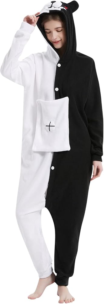 Amazon.com: Unisex Adult Monokuma Bear Onesie Pajamas Anime