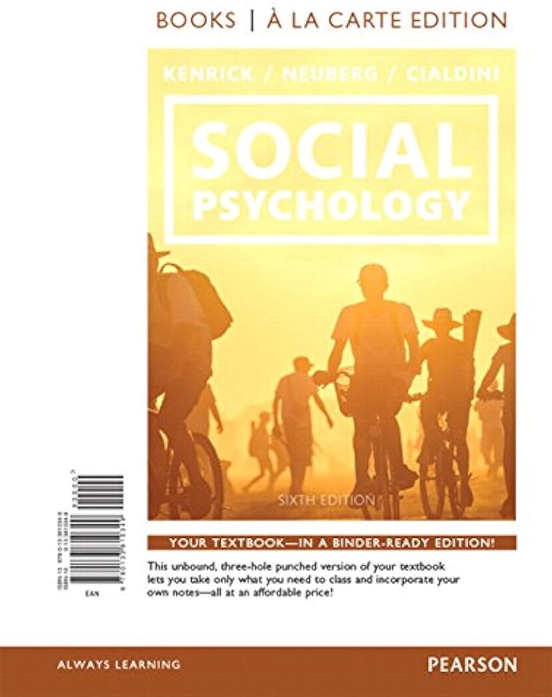 Amazon.com: Social Psychology: Goals in Interaction (6th Edition