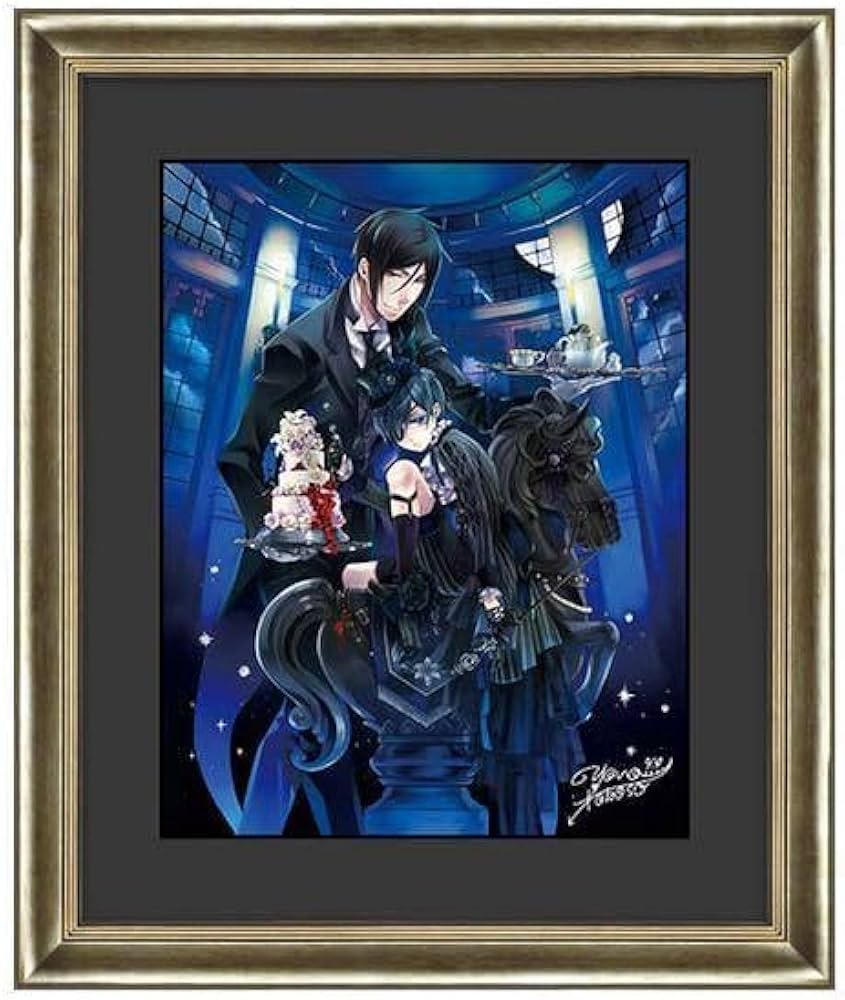 Amazon.co.jp: 黒執事展 複製原画 ナイトB サイン入り : おもちゃ