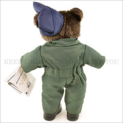 Amazon.co.jp: テディベア アメリカ 空軍制服 カーキー 約25cm 軍隊