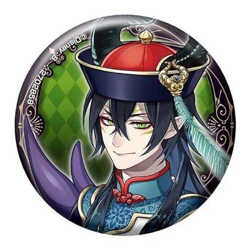 ツイステ マレウス スケアリードレス チケット風カード 箔押し缶バッジ