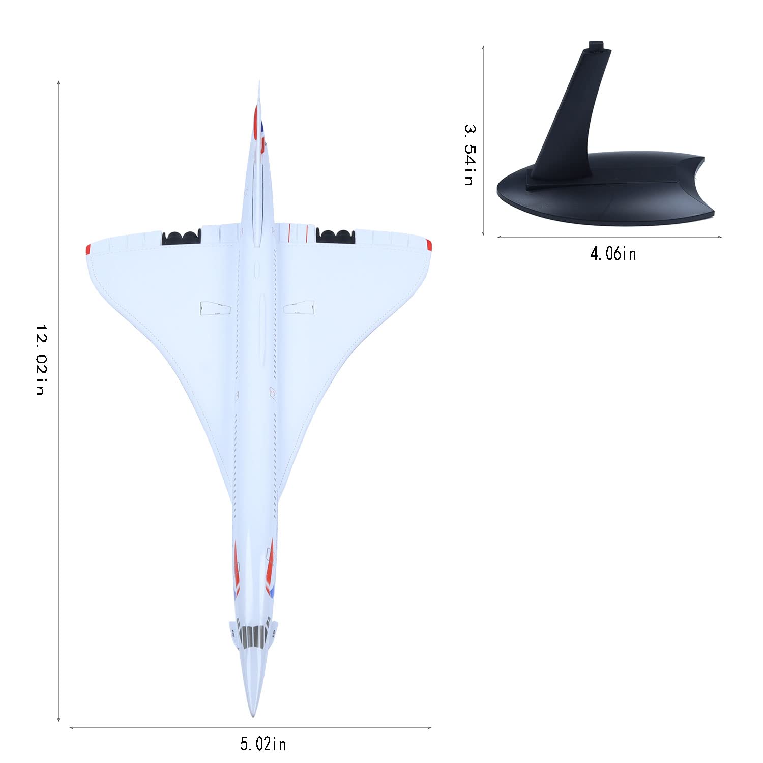 Amazon.co.jp: Udnorbay 1/200スケール イギリス航空 コンコルド飛行機