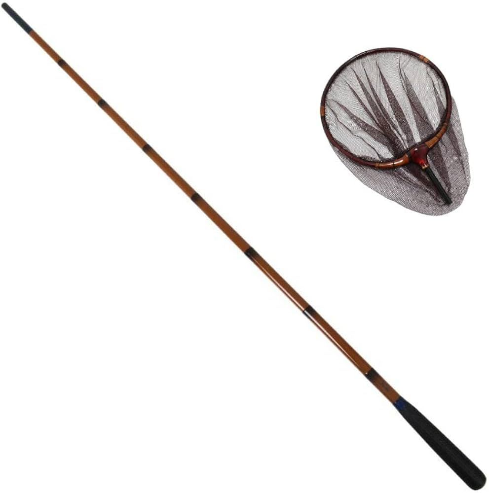 Amazon | ヘラ師必見！ヘラブナ玉網セット 芳技 玉ノ柄 1本物 + 朱塗