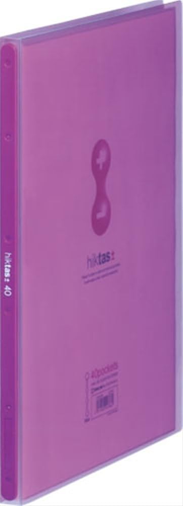 Amazon.co.jp: キングジム クリアファイル ヒクタス A4 40ポケット 紫