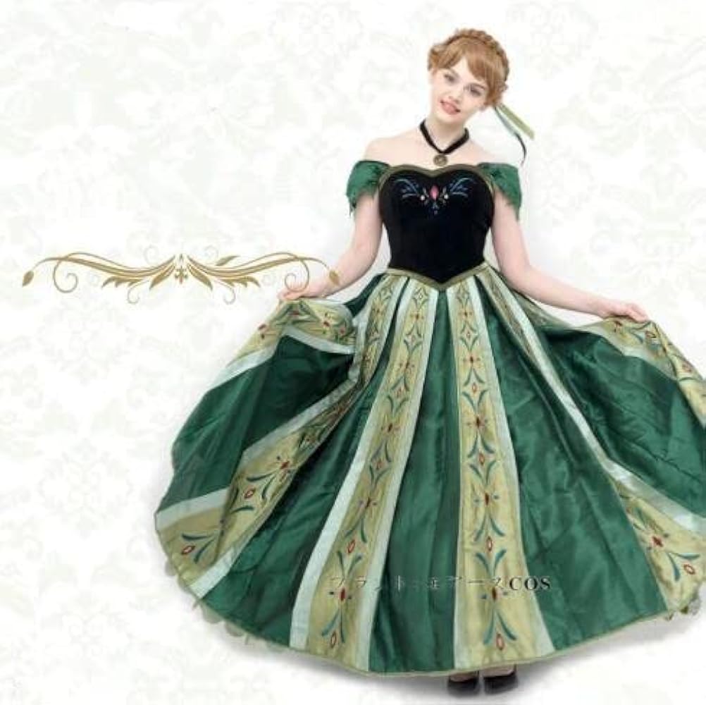 Amazon.co.jp: [エアーズCOS] アナ戴冠式 ドレス コスプレ衣装「靴