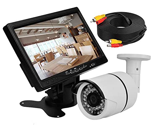 Amazon.co.jp: 防犯カメラ、モニターセット 赤外線LED搭載防犯カメラ