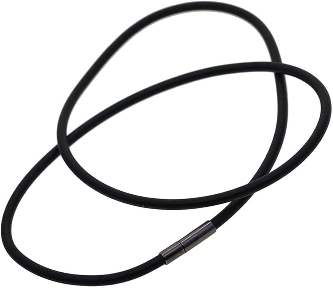 Amazon.co.jp: チェーン ラバー ネックレス用 留め金 宝石用 黒いゴム