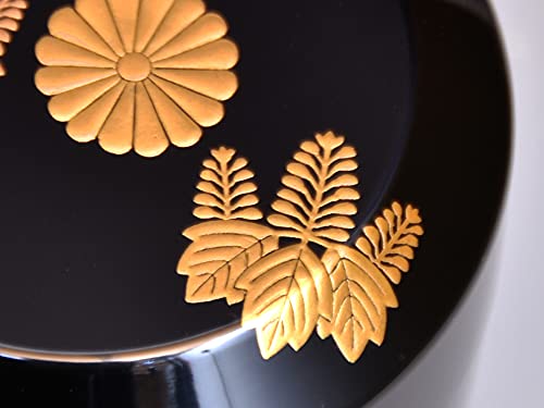 Amazon.co.jp: 内田宗寛(作)真塗 吹雪棗 菊桐蒔絵入 蒔絵 高桑泉斎 棗