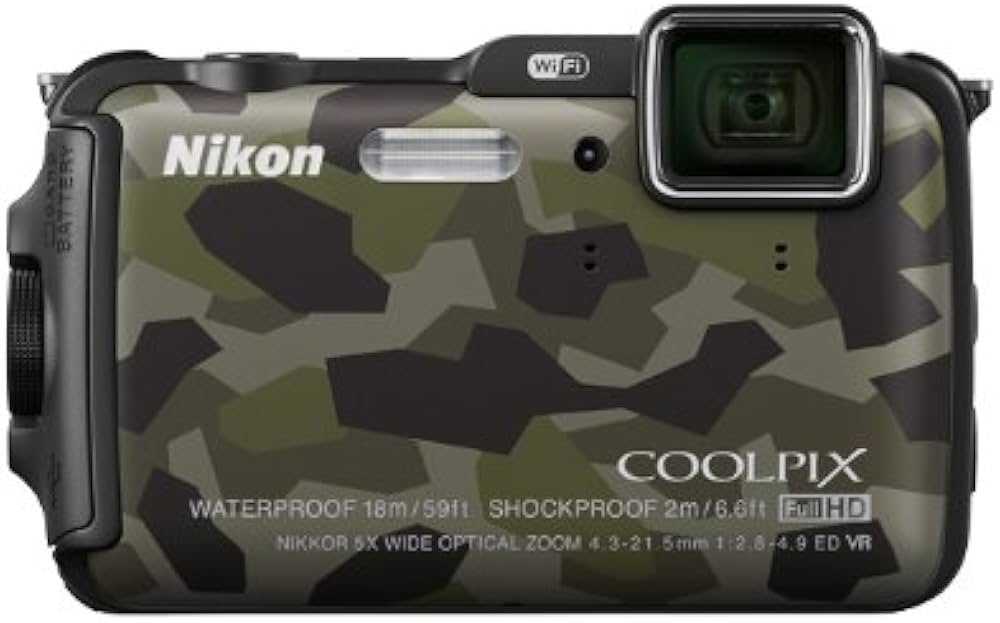 Amazon | Nikon デジタルカメラ AW120 防水 1600万画素 カムフラージュ
