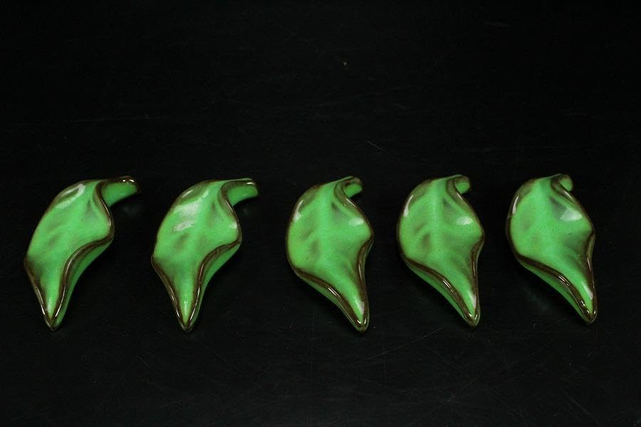 Amazon.co.jp: 葉形 箸置 現川 十三代 横石臥牛 共箱K-LC540 : ホーム