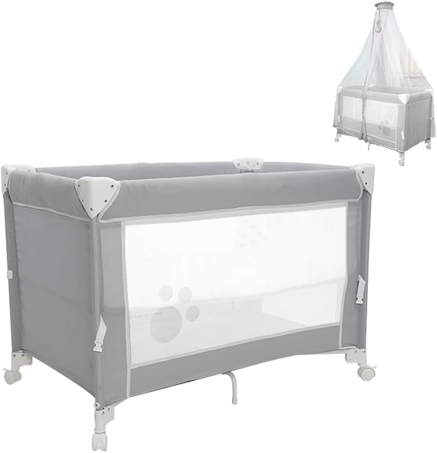 Amazon.co.jp: Yilucess プレイヤード 折りたたみ ベビーベッド ベビー
