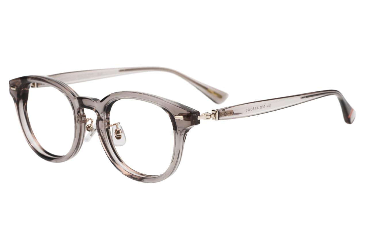 Amazon | [ゾフ] ウェリントン型 メガネ (グレー・クリア) UNITED