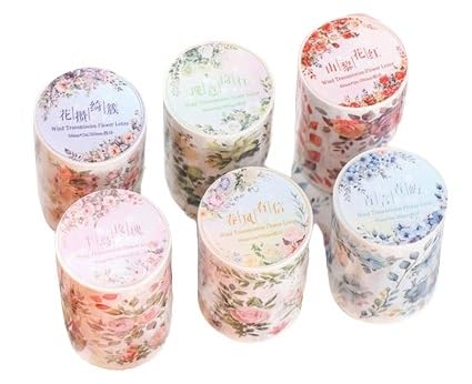 Amazon.co.jp: マスキングテープ 手帳 幅広60mm 水彩タッチ おしゃれ