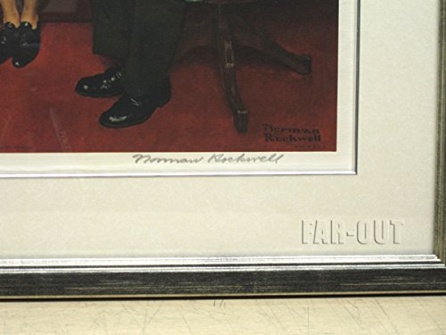 ノーマン・ロックウェル/直筆サイン/待ちきれない ノーマン・ロック