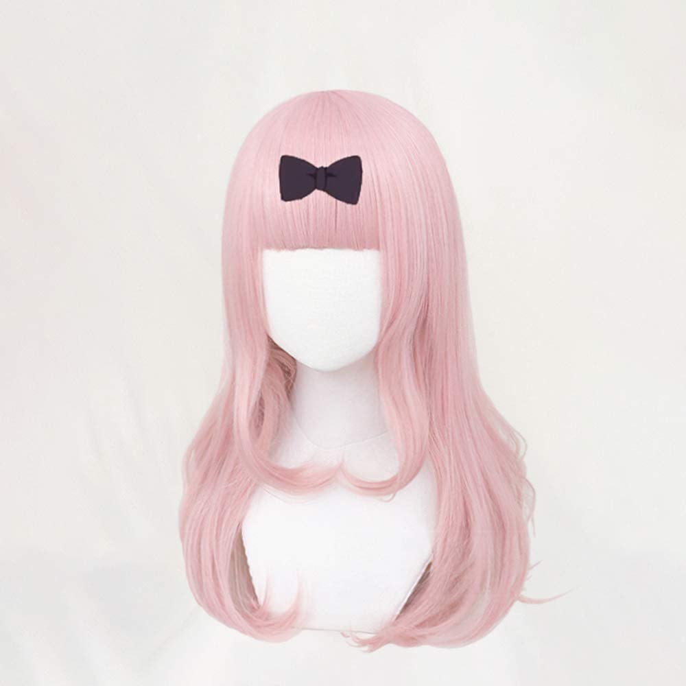 Amazon.co.jp: 耐熱コスプレウィッグ 二番目の城 撫子色 セミロング 髪
