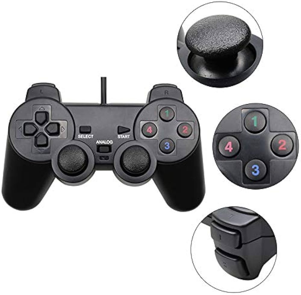 Amazon.co.jp: 有線USB接続ゲームパッド Usb ケーブル 付き