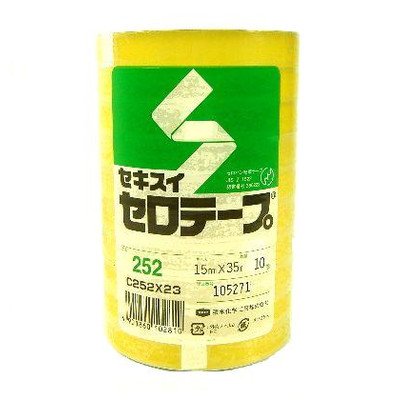 Amazon.co.jp: セキスイ セロテープ 15mm×35M巻き 200巻 (1箱): 文房具