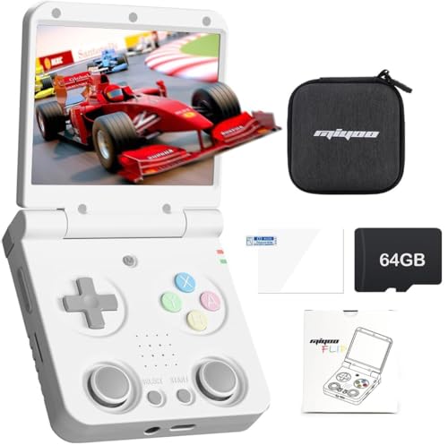Amazon.co.jp: Miyoo Flip V2 折畳みレトロゲーム機 レトロ